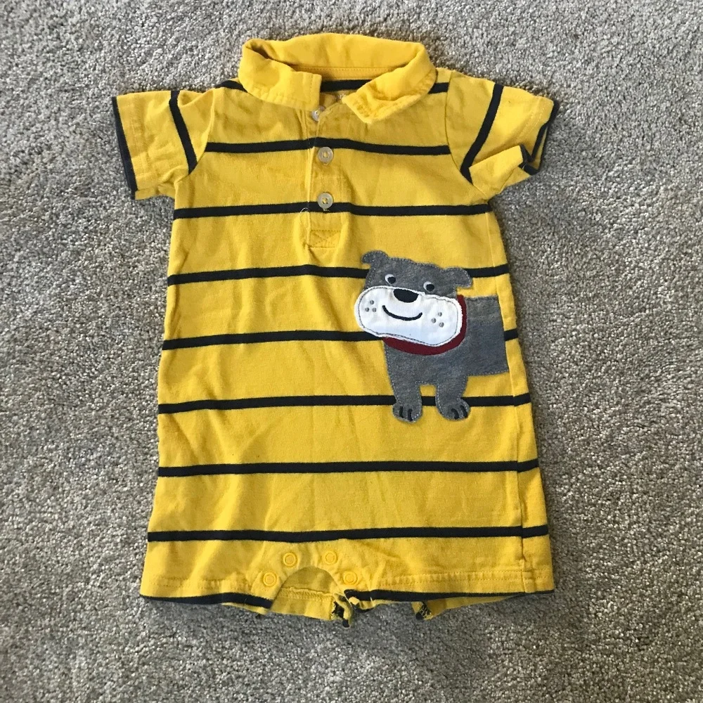 🌻5/$5!! Super Cute Baby Polo Romper